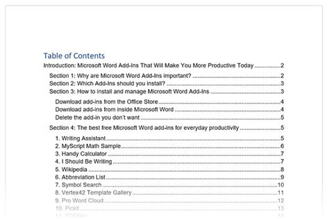 Make A Word Table Of Contents In 7 Easy Steps Goskills