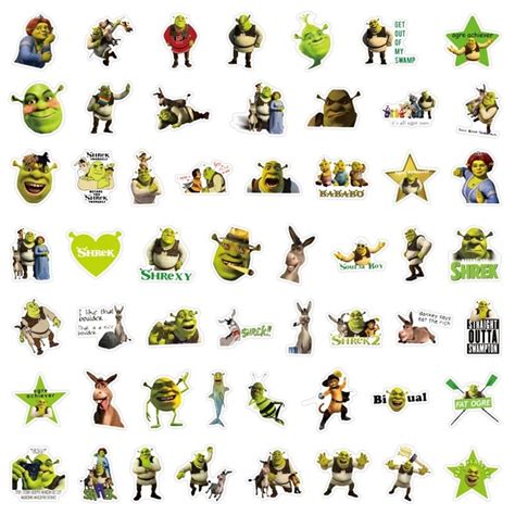Shrek Movie Sticker Pack Culture Of Gaming