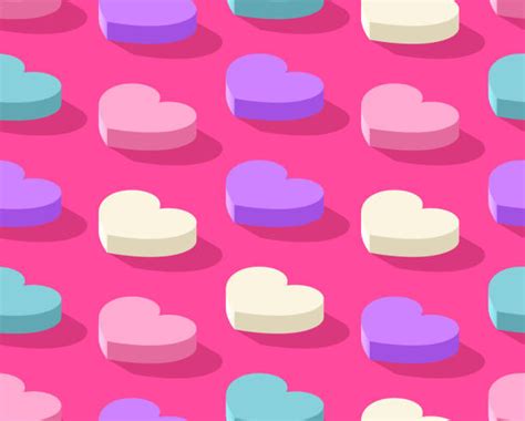 Love Heart Sweets Backgrounds Illustrations Royalty Free Vector