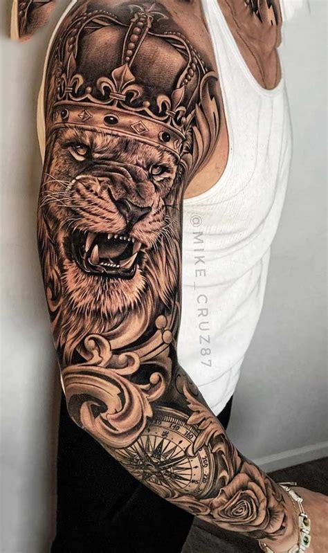 Top 63 Lion Sleeve Tattoo Ideas 2021 Inspiration Guide Artofit