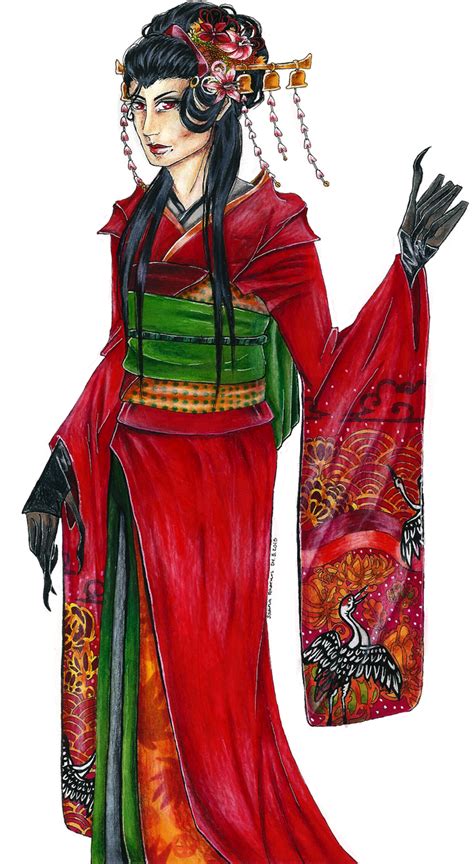 Red Kimono By Taikaturska On Deviantart