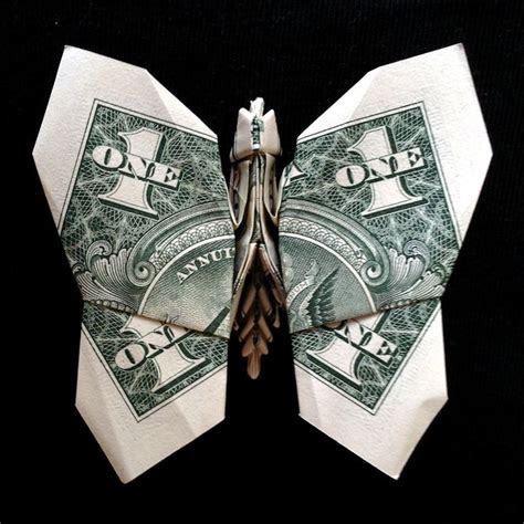 Money Origami Butterfly 3d Sculpture Art T Insects Figurine Folded