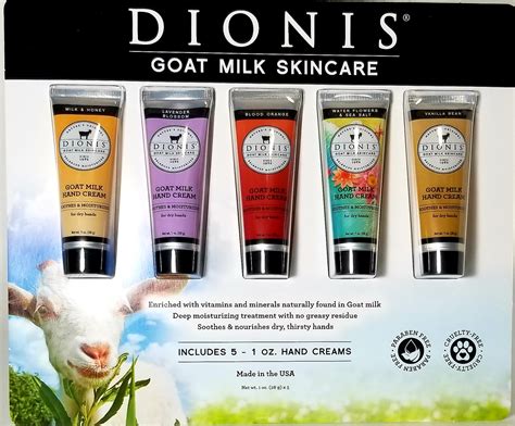 Dionis Goat Milk Skincare Set Of 5 One Fl Oz Each