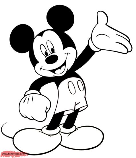 Classic Mickey Mouse Coloring Pages 2 Disneys World Of Wonders Free