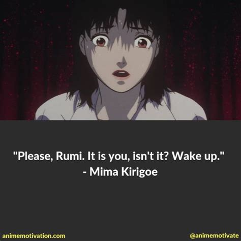 a collection of the darkest anime quotes from perfect blue