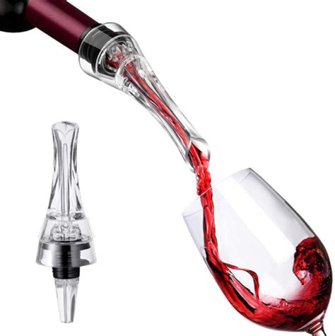 Stainless Steel Wine Aerator Pourer Deluxe Decanter Spout For Robust Red And White Wine