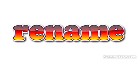 Rename Logo Free Logo Design Tool From Flaming Text