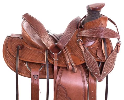 Premium Leather Western Trail Barrel Saddle Hand Carved Tooled Etsy