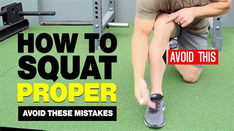 How To Squat Properly Avoid These Mistakes Youtube