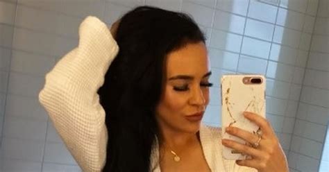Stephanie Davis Strips Down To Bath Robe For Booby Holiday Selfie As Jeremy Mcconnell Is