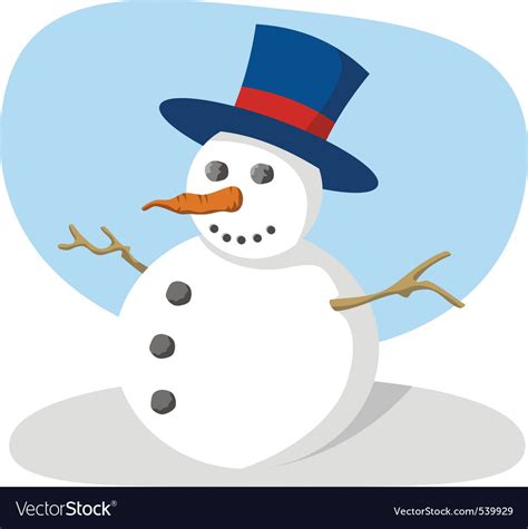 Snowman Royalty Free Vector Image Vectorstock