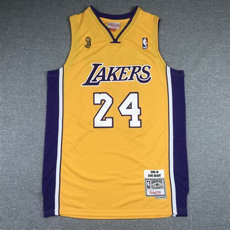 2021 New Men Los Angeles Lakers Bryant 24 Champion Edition Yellow