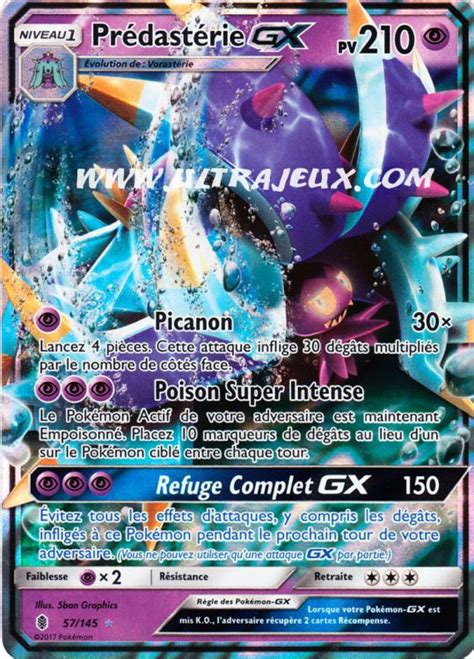 Ultrajeux Prédastérie Gx 57145 Carte Pokémon Cartes à Lunité