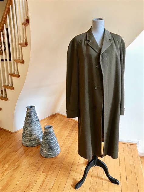 vintage men s burberrys twill coat size reg 42 authentic classic wm h lohmeyer baltimore