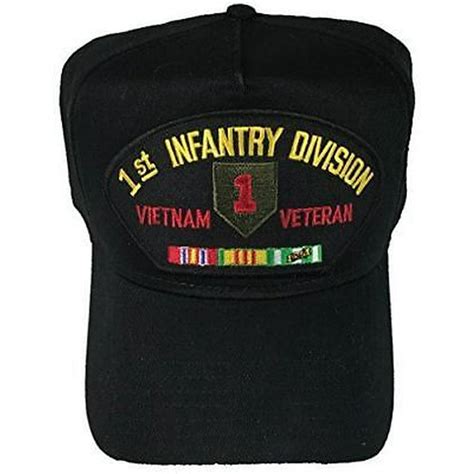 Us Army 1st Id First Infantry Division Vietnam Veteran Hat W Campaign