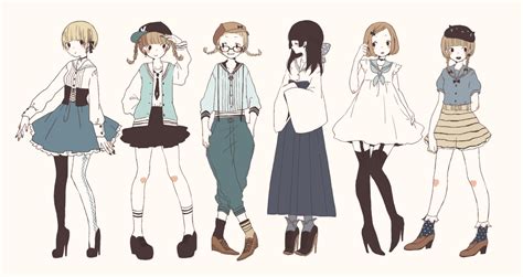 Manga clothes drawing anime clothes kawaii clothes kawaii drawings cartoon drawings cute drawings fashion design drawings fashion sketches cosplay outfits. cute clothes inspired by the sailor collar | Cute girl ...