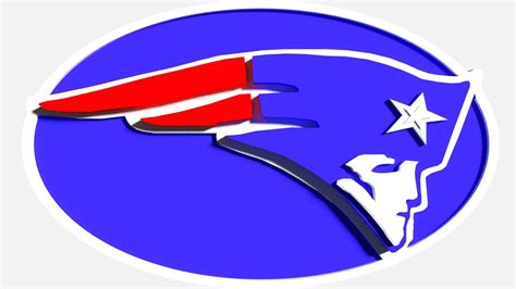 New England Patriots Logo 3d Model By Rogerds