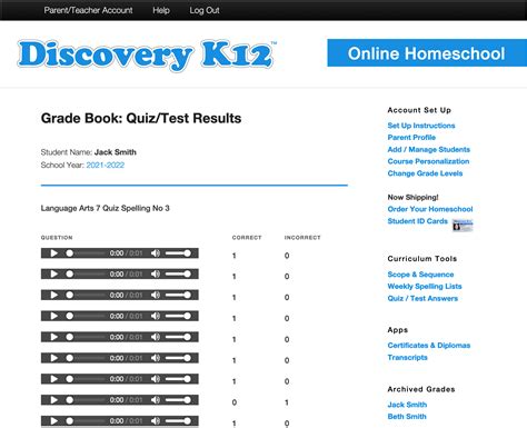 Parent / Teacher Account | Discovery K12