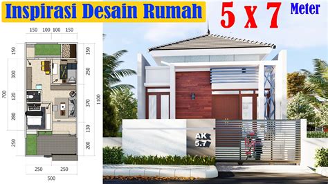 13 model rumah minimalis terbaru 2021 lengkap. Desain Rumah Mungil 5x7 Meter Minimalis Modern , Lengkap ...