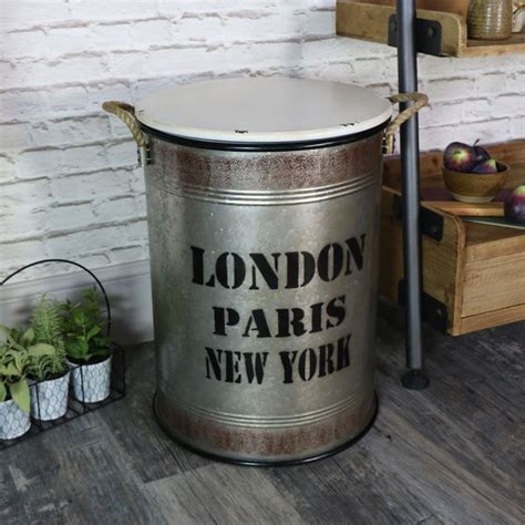 Get the best deal for white metal home storage bins & baskets from the largest online selection at ebay.com. Large Industrial Metal Laundry Bin seat Large metal ...