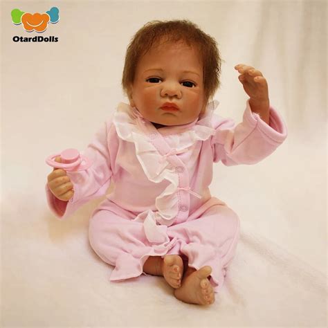 Otarddolls Bebe Baby Reborn Doll 18inch 45cm Silicone Vinyl Bebe Reborn