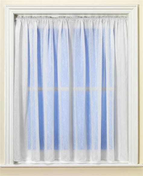 Casa White Linen Look Voile Curtain From Net Curtains Direct