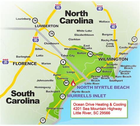 Map Of Myrtle Beach Nc Red River Gorge Topo Map