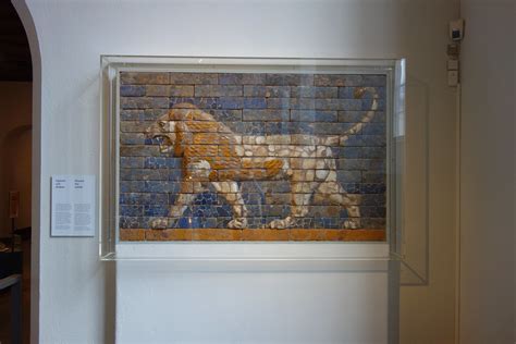 Babylonian Glazed Tile Relief Of A Lion Glazed Tile Relief Flickr