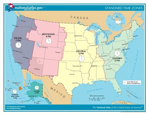 Time Zones In The United States Usa — Time Genies Encyclopedia