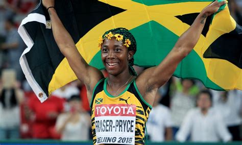 2 woman in history by one hundredth of a second. Jamaican sprinter Shelly-Ann Fraser-Pryce among finalists ...