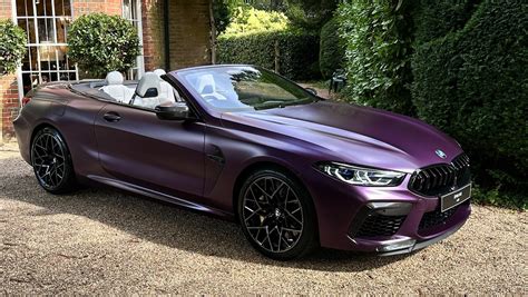 Bmw M8 Convertible In Frozen Purple A Blend Of Power And Elegance