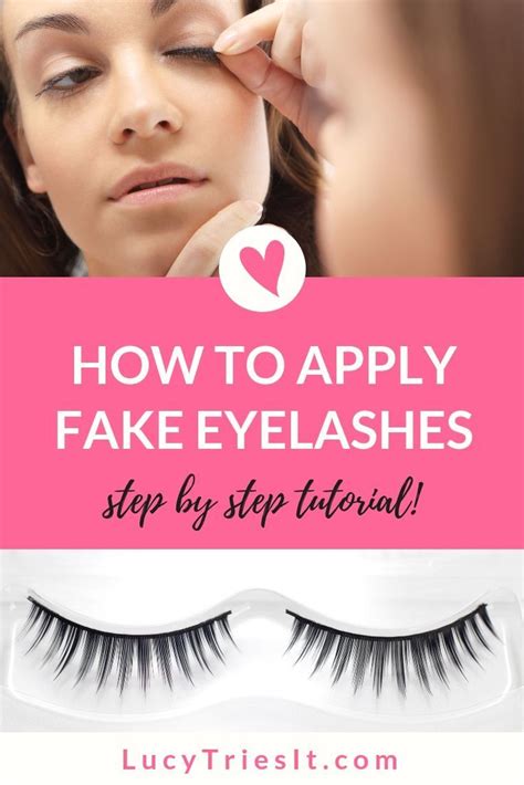 the easiest technique to apply false eyelashes yourself fake eyelashes fake eyelashes