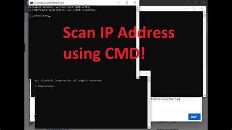 Scan Ip Address Using Cmd Youtube