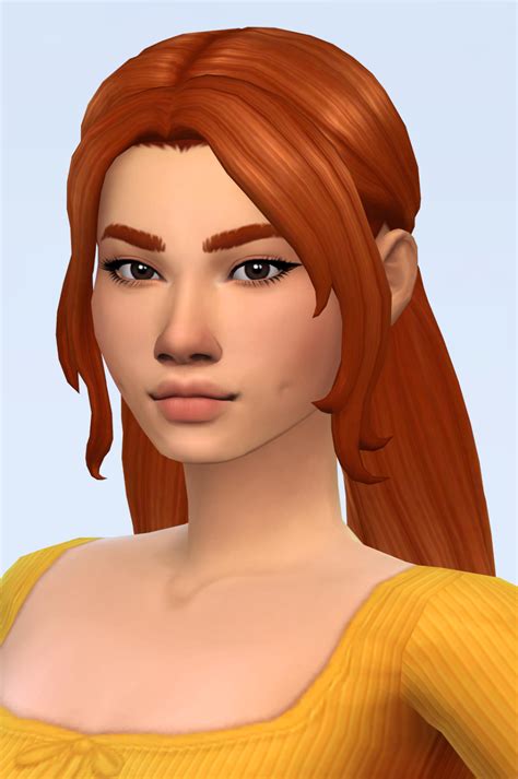 Vikai Aaliyah Hair Indigo Hair Olive Hair Sims Hair The Sims4 Sims