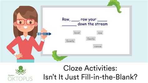 Cloze Activities For Interactive Boards Qwizdom Oktopus Software