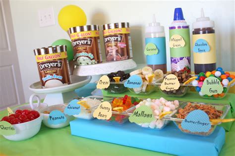 A wide variety of ice cream party toppings options are available to you, such as feature, material, and sleeve length(cm). Ice Cream Party Ideas