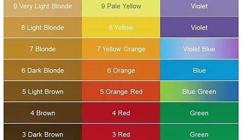 hair color levels chart