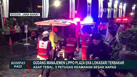 Kebakaran Gudang Manajemen Lippo Plaza Eka Lokasari 5 Petugas Keamanan