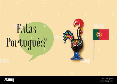 A Rooster Of Barcelos The Emblem Of Portugal A Flag Of Portugal And