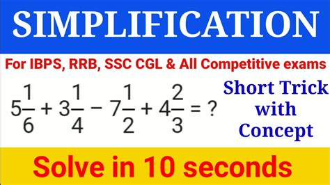 Simplification Tricks Fraction Based Simplificationsimplification