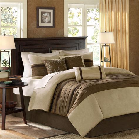 Madison Park Teagan 7 Piece Natural Full Comforter Set Mp10 2583 The