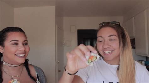 First Time Trying Sushi 18 Alicia Edwards Youtube