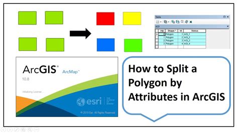 How To Split A Polygon By Attributes In Arcgis Youtube