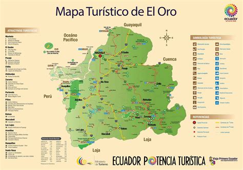 Mapa Turístico De Atracciones En Machala El Oro Ecuador Planetandes