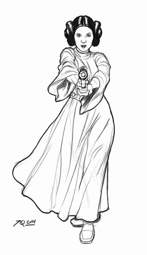 Princess Leia Coloring Pages at GetColorings.com | Free printable