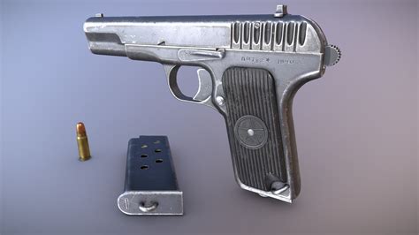 Tt 33 Pistol 3d Model