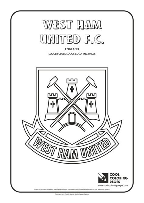 Cool Coloring Pages West Ham United F C Logo Coloring Page Cool