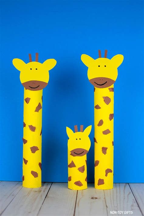 Paper Roll Giraffe Craft For Kids Recycled Animal Craft Artofit