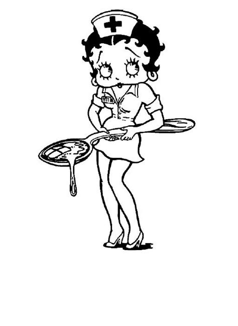 Coloring Page Betty Boop 26037 Cartoons Printable Coloring Pages