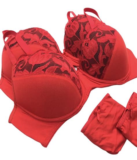 CONJUNTO SOFT ROJO TALLE GRANDE Ariadna So Lencería